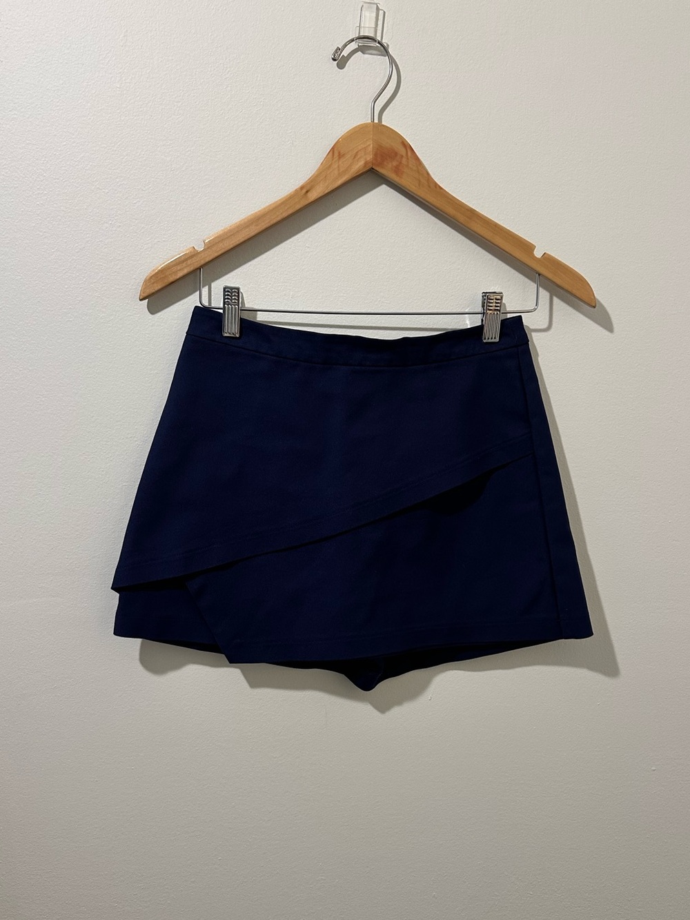 Gianni Bini Navy Blue Layered Mini Skort